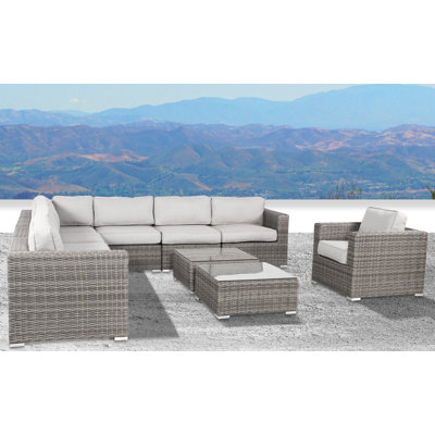 Eagan Fully Assembled 7 Person Seating Group with Cushions