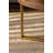 33.86"Modern Retro Splicing Round Coffee Table,Fir Wood Table Top With Gold Cross Legs Base-1999095486-1999095487