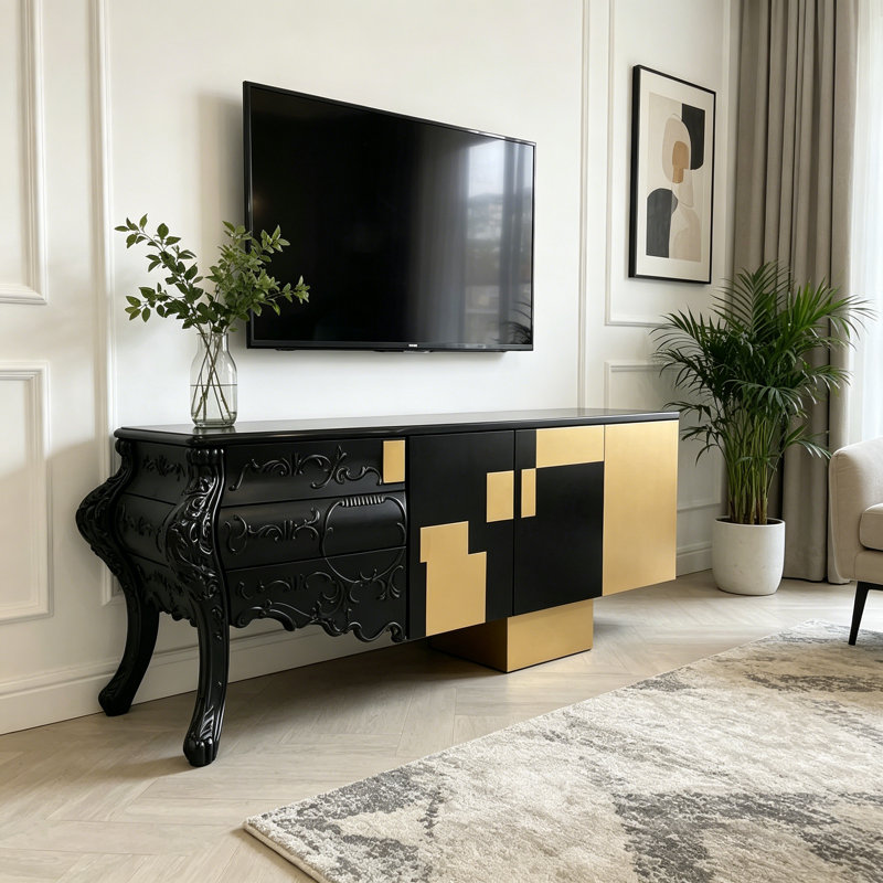 Meuble télé de luxe de style français
