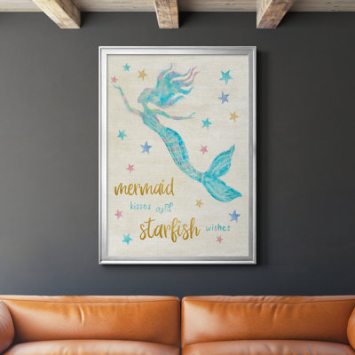 Mermaid Kisses - Peinture sur toile encadrée