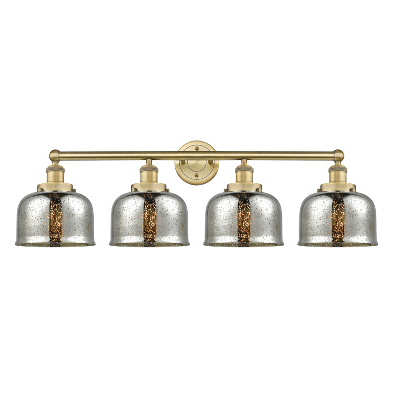 Annagene 4 - Light Dimmable Vanity Light, Silver Plated Mercury, Brushed Brass