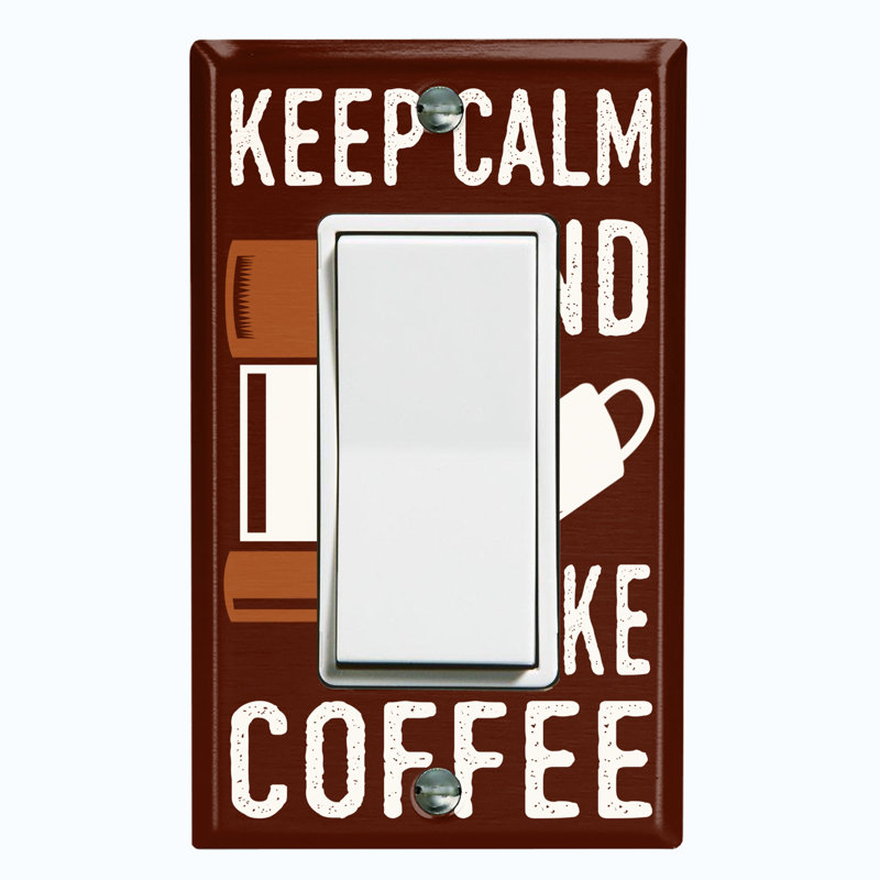 Plaque murale berçante Keep-Calm and Make Coffee