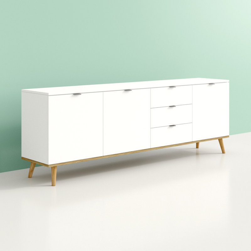 Odacia 200 Cm Wide 3 Drawer Sideboard