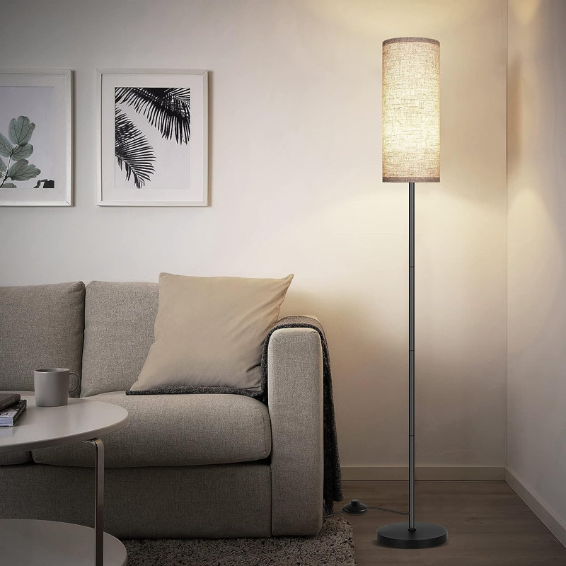 Lampe sur pied mate 61,5 po Imke, Beige