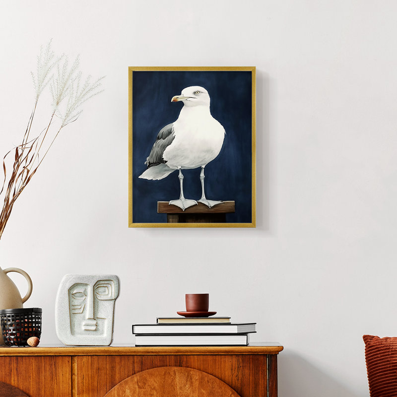 NAUTICAL Series Cxxxi - reproduction encadrée de qualité supérieure - prête à être accrochée - aucun clou requis, Doré