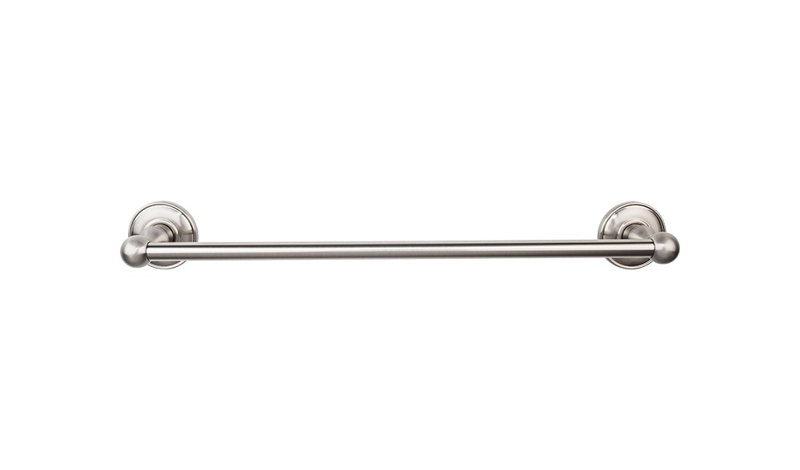 Edwardian Bath Single 26 1/2" Wall Mounted  Towel Bar, Brushed Satin Nickel