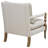 Wooden Accent Chair with Turned Legs