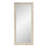 Lacie Scalloped Rattan Floor Mirror, Off-White-2083727643