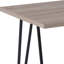 Wood Grain Finish End Table with Metal Legs