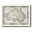 Carte bordée de l'Australie, reproduction sur toile-674629937-674629943