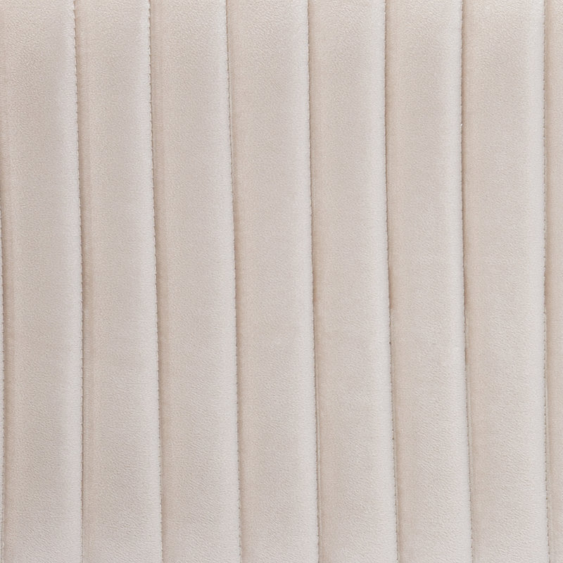 Repose-pieds Ellison Velveteen, champagne et chrome