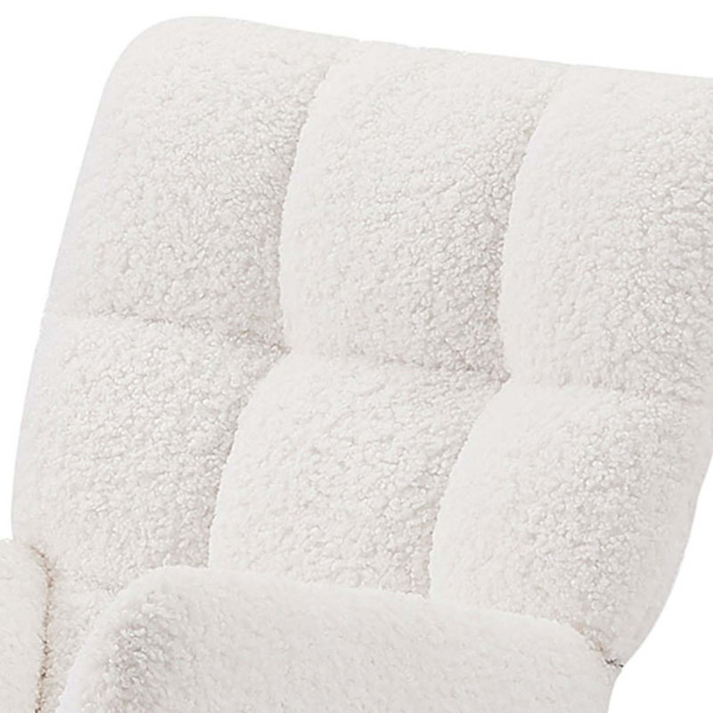 Chaise berçante rembourrée avec dossier haut Comfy