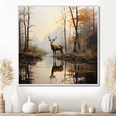 Animal Deer Misty Morning II - Print