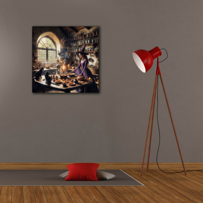 "Epic Graffiti" Magical Kitchen 2 "par Rey Klimt, art mural sur toile, 26 po x 26 po