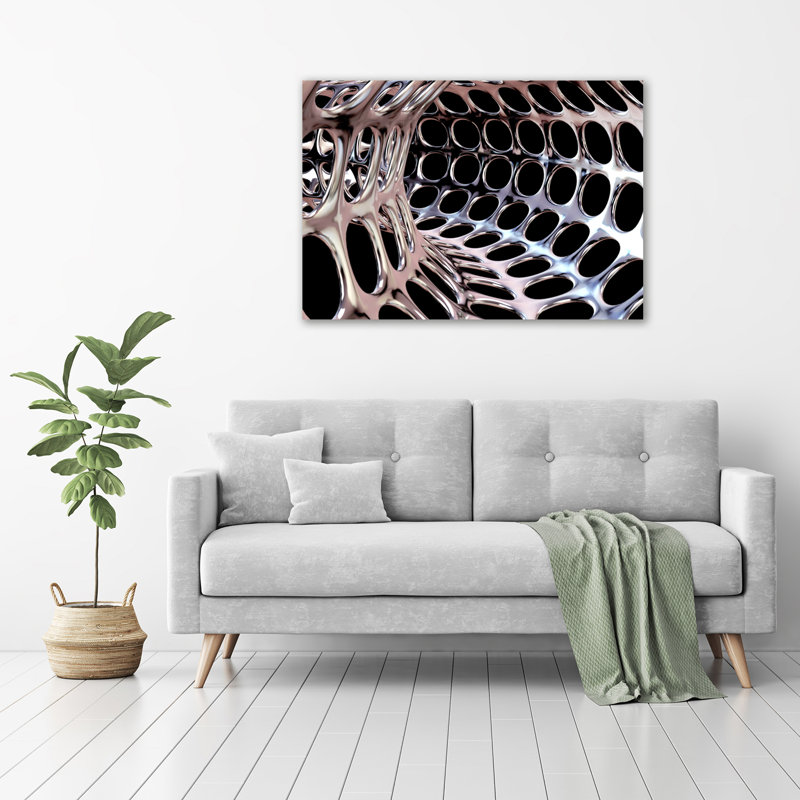 Metal Tunnel - Wrapped Canvas Print