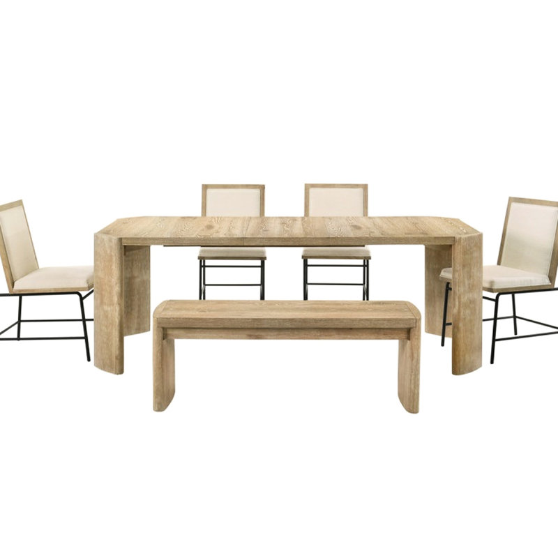 Solid Wood Top Dining Set