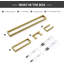 Ensemble de quincaillerie de salle de bain en acier inoxydable - barre à serviettes, support et supports 4 pièces-109616650