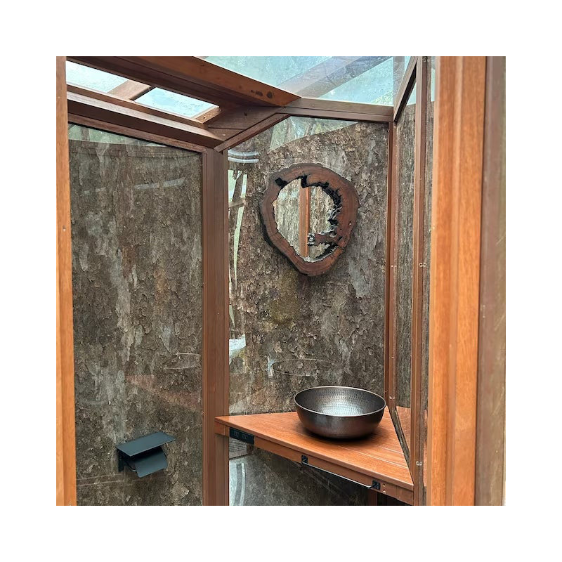 16 in Handmade Hammered Copper Kitchen Sink – Pure Solid Copper by ALFIQ, Solid Copper