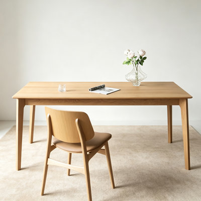 Nordic-Style Minimalist Solid Wood Desk