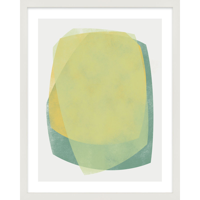 «Didi 1» par Jacques Pilon - peinture encadrée, H 20 po x l 16 po, Blanc