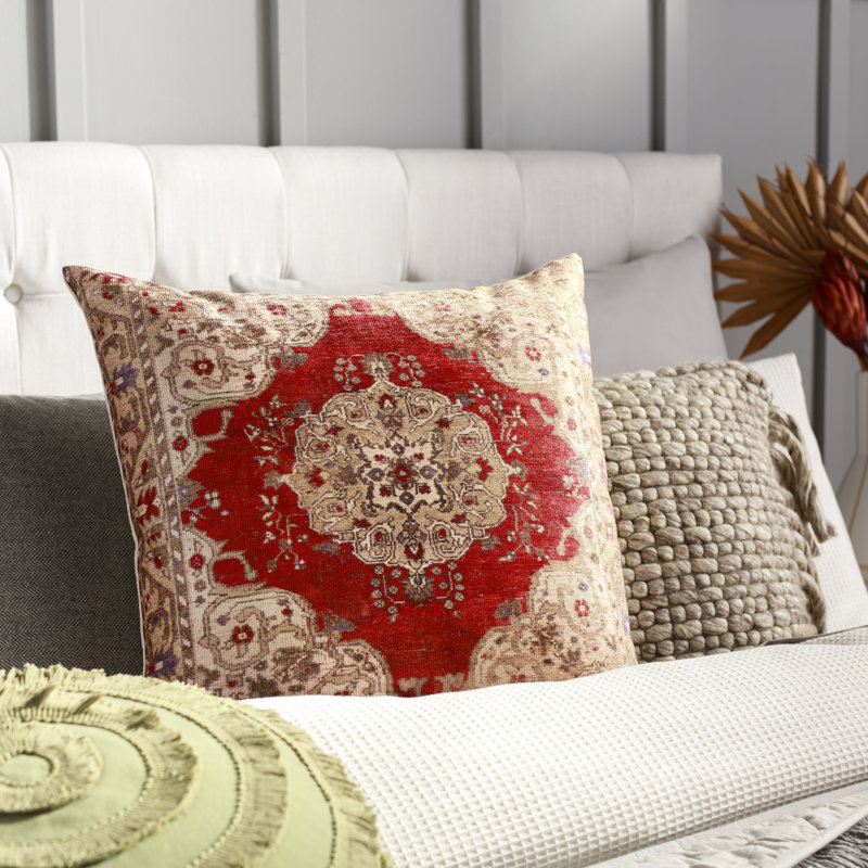 Javed Floral Throw Pillow, 20" x 20"