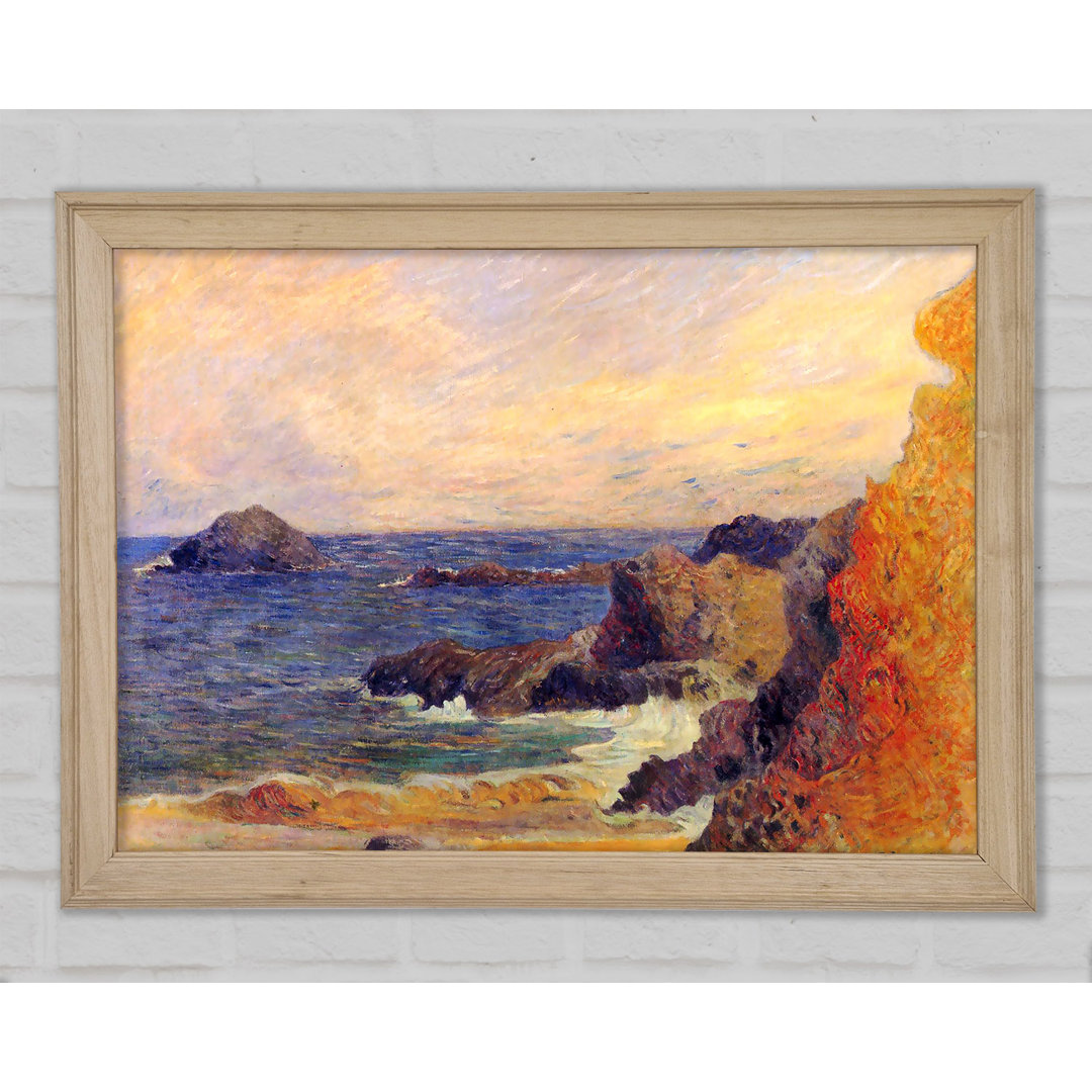 Gauguin Rocky Coast - Einzelner Bilderrahmen Kunstdrucke