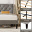 Upholstered Bed Frame with Diamond Button Tufted Headboard-1491723740-1491723714
