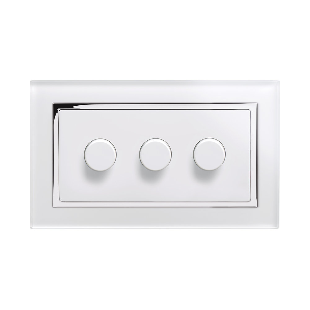 Crystal PG 13A DP Double Plug Socket With Switch White