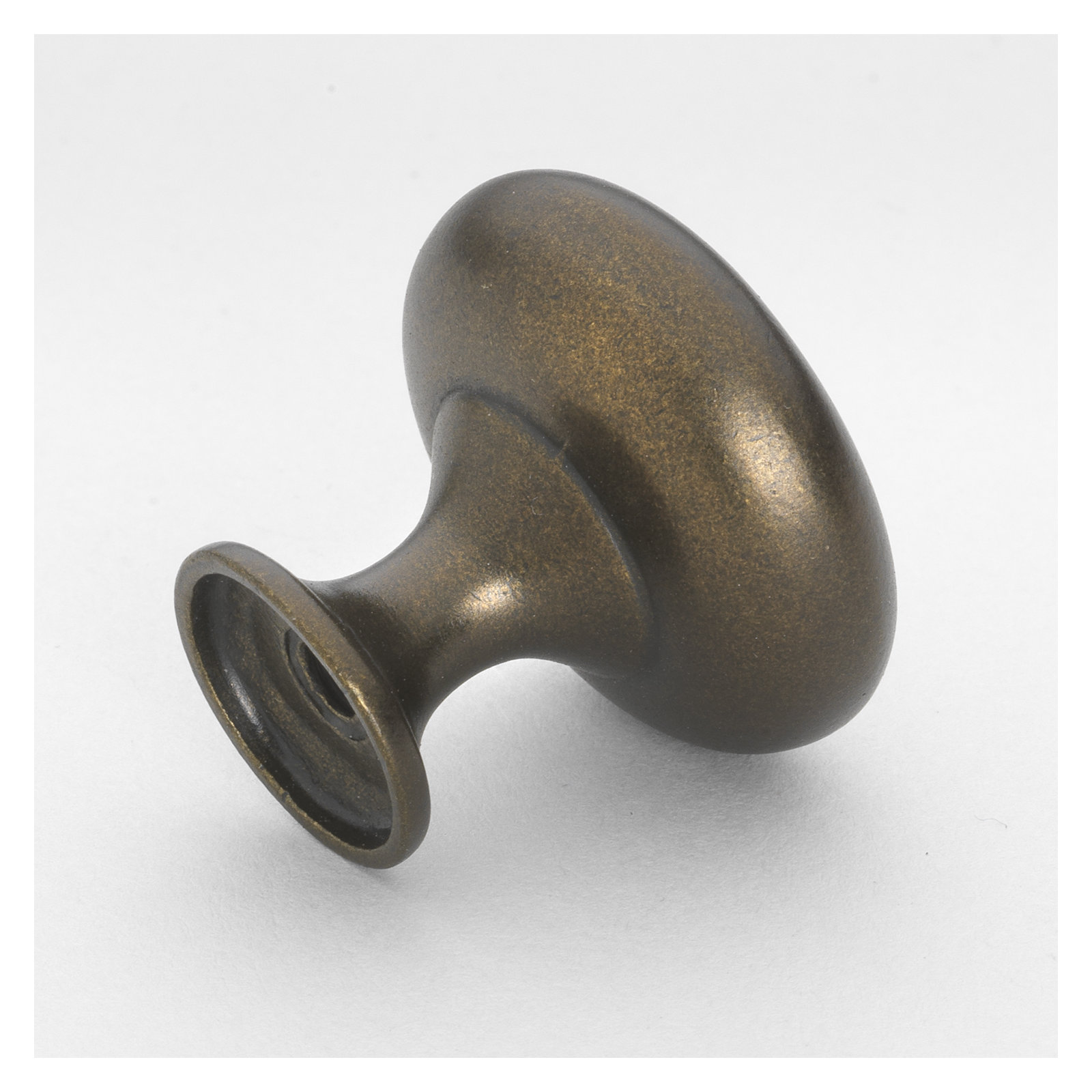 Classic  Mushroom Knob, Antique Brass