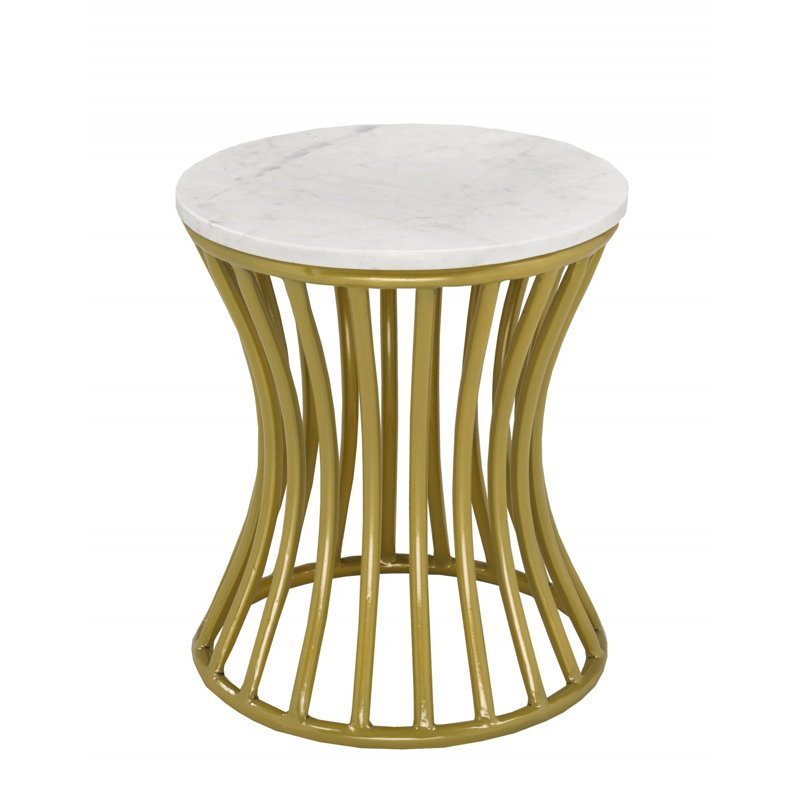Marble Top End Table