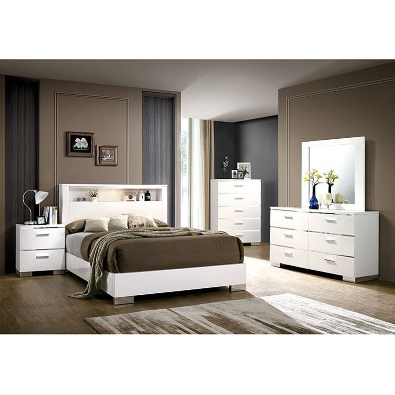 Ensemble de chambre à coucher configurable standard Ahnesti