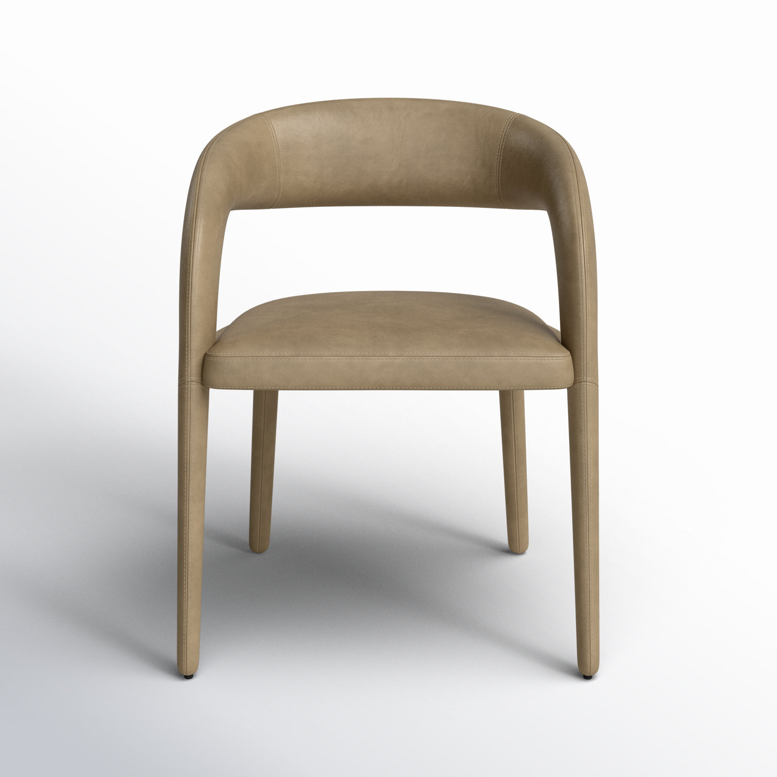 Freestyle Vegan Leather Dining Armchair, Tan