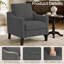 Ensemble de 2 fauteuils rembourrés avec pieds en bois massif-2127638408-2127638410