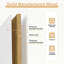Portes de garde-manger pivotantes en bois manufacturé à noyau solide avec trousse de quincaillerie d'installation (porte de garde-manger)-100734578