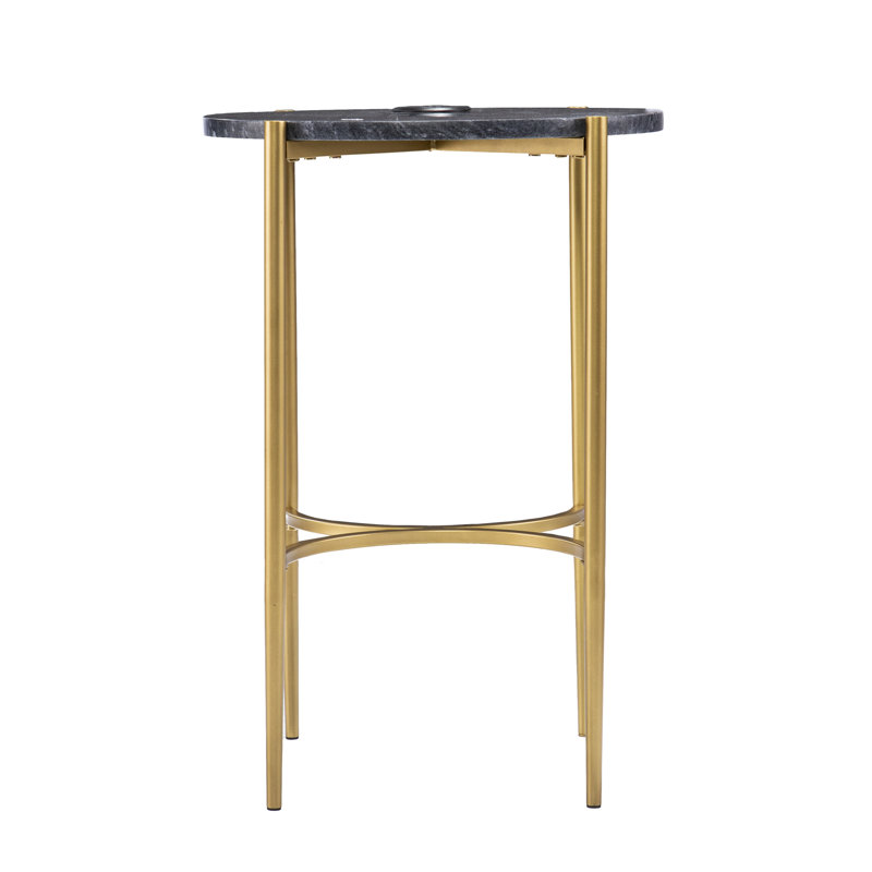 Table de bout, table d'appoint avec station de charge sans fil