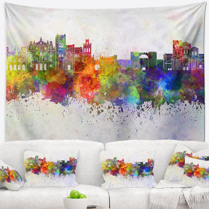 Tapisserie d'avila skyline Cityscape, H 32 po x l 39 po