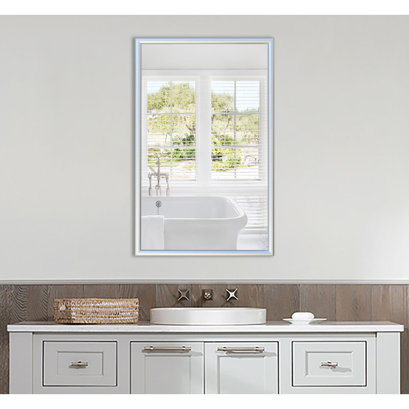 Derosier Metal Flat Wall Mirror, 26.75" H x 21.75" W