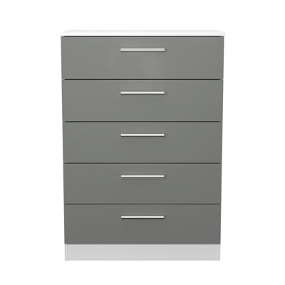 Bernay 74 cm W Chest of 5 Drawers