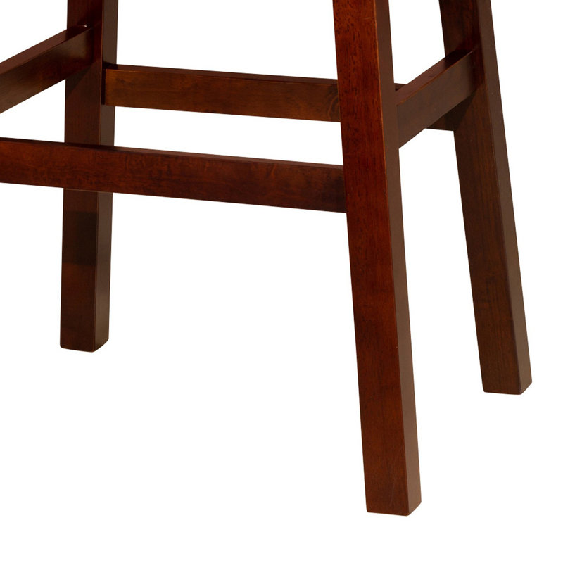 Tabouret Burg, Noir, Espresso brun, Tabouret de bar (siège d’une hauteur de 30 po)