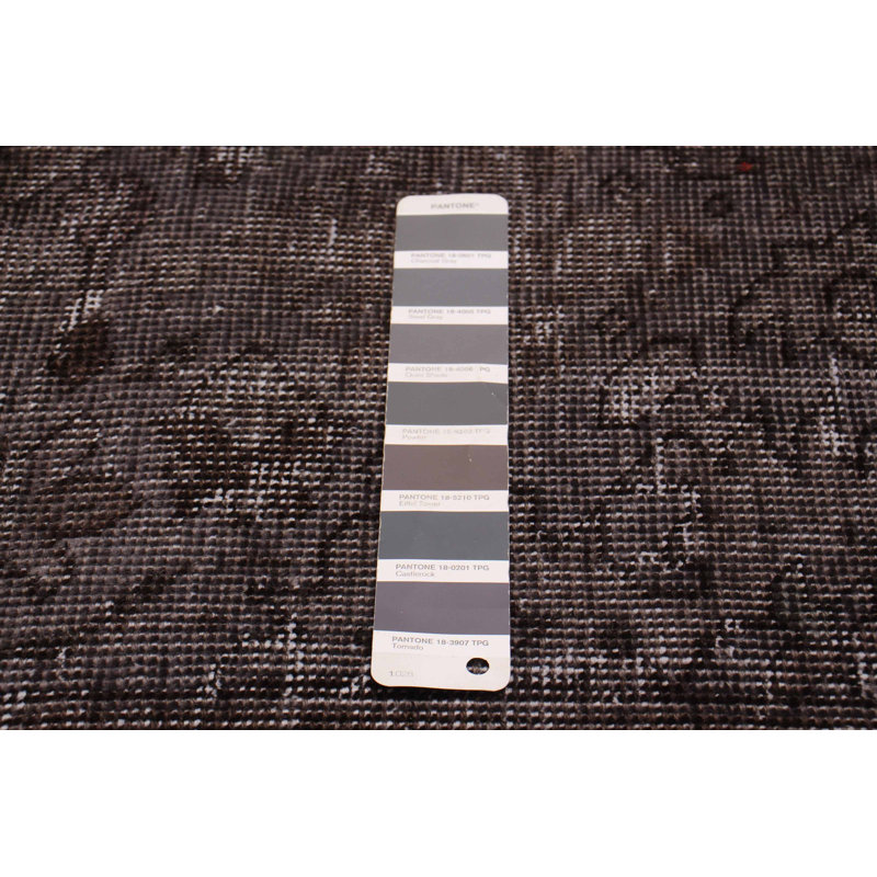 Tapis unique en laine de style années 1990 de 9 pi 7 po x 12 pi 1 po Lexus gris