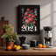 Rose Calendar 2024 Botanical - Framed Print-1429886474-1429886478