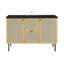 Ensemble de meuble-lavabo simple 48 po noir Chauer-93811904-93811905