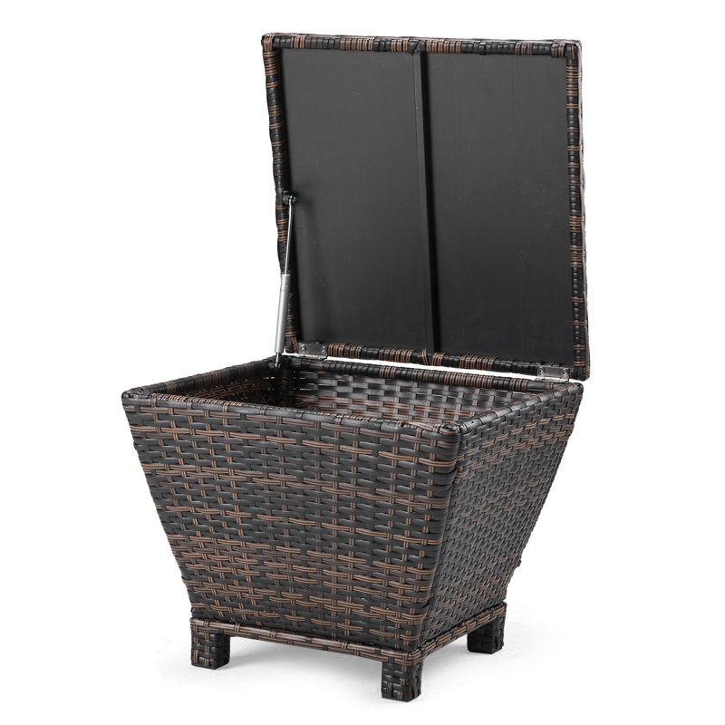 Table d'appoint de patio, Brun