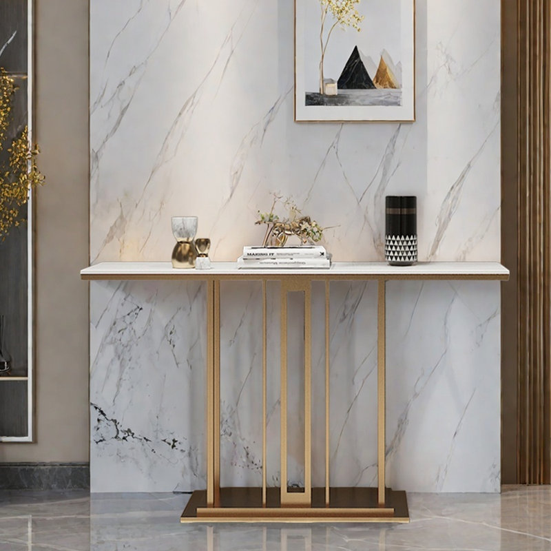 Minimalist Luxury Console Table, 31.5" H x 55.1" W x 11.8" D