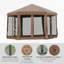 Pavillon de jardin hexagonal escamotable Outsunny