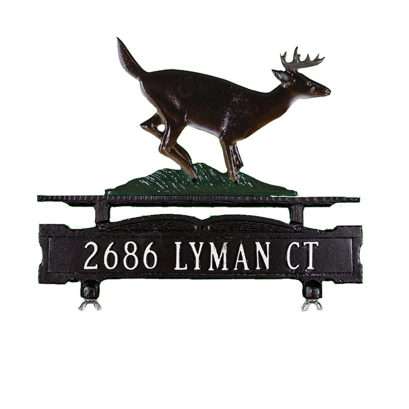 1-Line Mailbox Sign, Yes, Natural