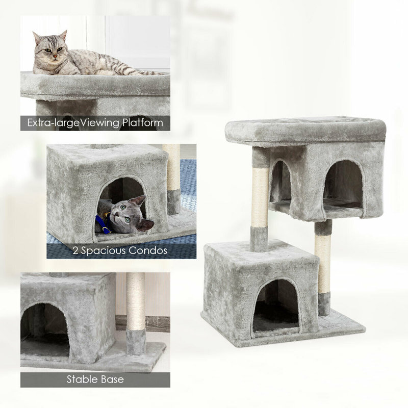 Lilly 82 cm H Cat Tree / Condo, Grey