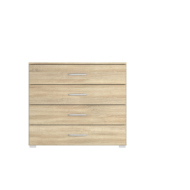 Aditio 4 Drawer Chest, Sonoma oak