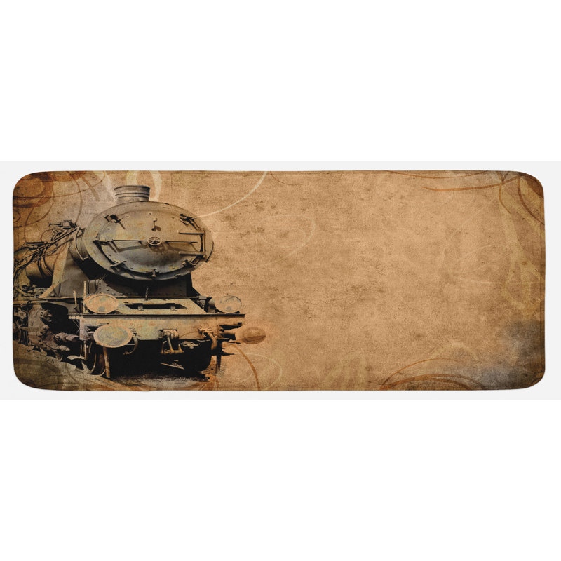 Tapis de cuisine de moteur à vapeur