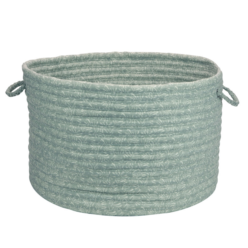 Panier en coton Willernie, H 10 po x l 14 po x P 14 po, Écume de mer